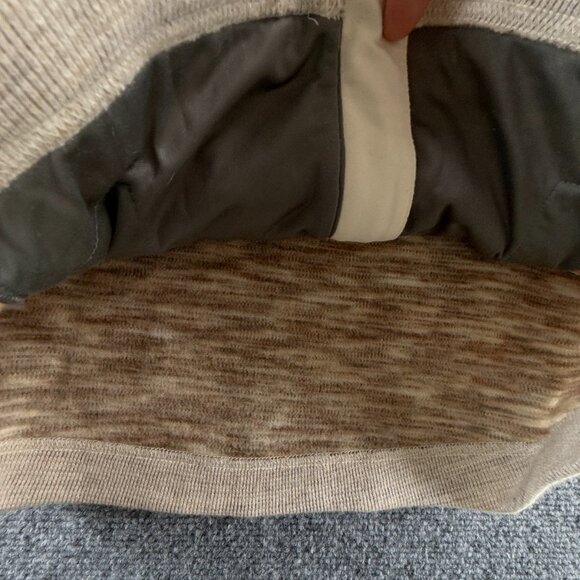 Mountain Hardwear Jacket Women Beige Full Zip Hooded Medium Wool Blend Pockets - Picture 9 of 13